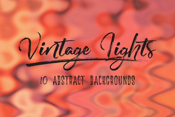 独特的复古灯光抽象背景 Vintage Lights: Abstract Backgrounds